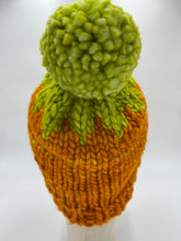 Load image into Gallery viewer, Pumpkin Beanie ~ Sunset & Apple Green