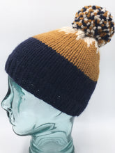 Load image into Gallery viewer, Pumpkin Beanie ~ Midnight, Chestnut & Sahara