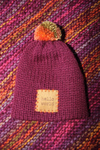 Load image into Gallery viewer, Burgundy Casper Baby Blanket &amp; Hat
