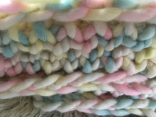 Load image into Gallery viewer, Marshmallow Baby Blanket &amp; Hat
