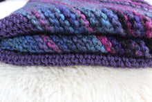 Load image into Gallery viewer, Purple Katia Baby Blanket &amp; Hat
