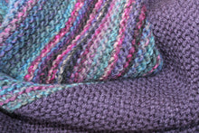 Load image into Gallery viewer, Purple Katia Baby Blanket &amp; Hat
