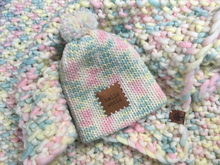 Load image into Gallery viewer, Marshmallow Baby Blanket &amp; Hat
