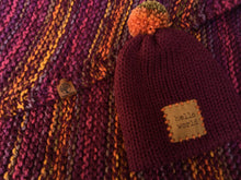 Load image into Gallery viewer, Burgundy Casper Baby Blanket &amp; Hat
